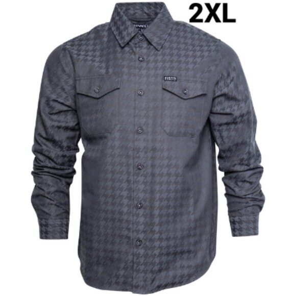 Dixxon Flannel x FIST HOUNDSTOOTH Collab Flannel Shirt Men's 2XL